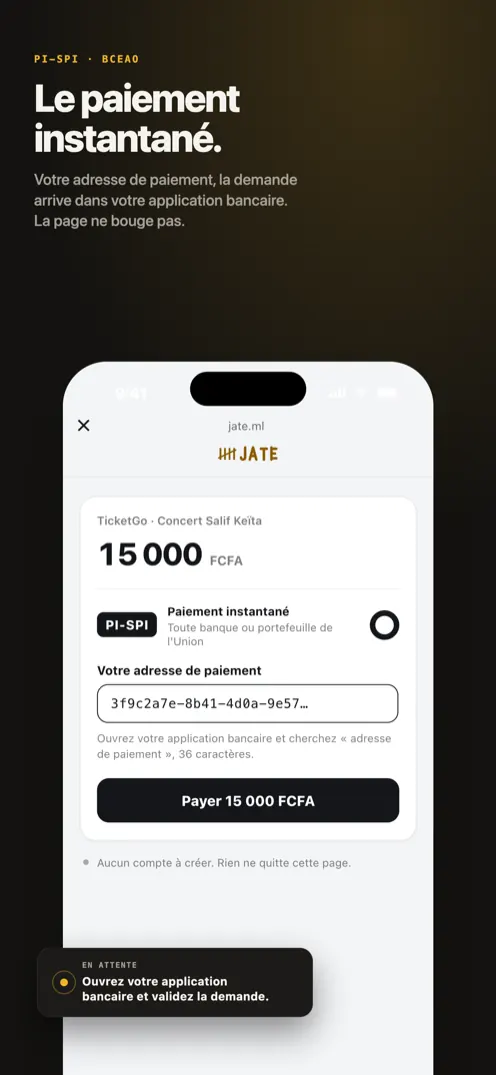 Le paiement instantané depuis l'application bancaire du client